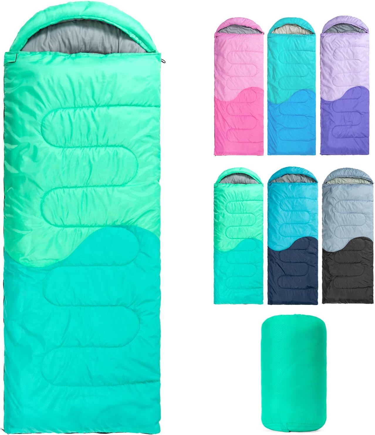 3 Seasons Sleeping Bag for Camping and Hiking - Lightweight Comfort