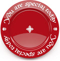 You Are Special Today Red Plate Celebration Dish - Iconic Gift