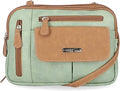 MultiSac Zippy Triple Compartment Crossbody Bag for Everyday Use