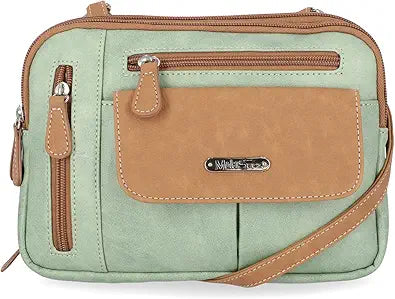 MultiSac Zippy Triple Compartment Crossbody Bag for Everyday Use