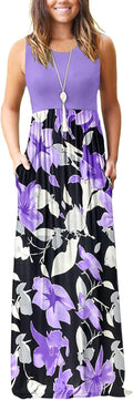 MOLERANI Women's Loose Plain Maxi Dress with Pockets - Comfortable Fit