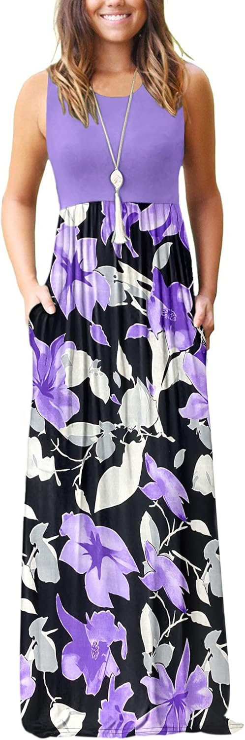 MOLERANI Women's Casual Long Maxi Dresses with Pockets for All