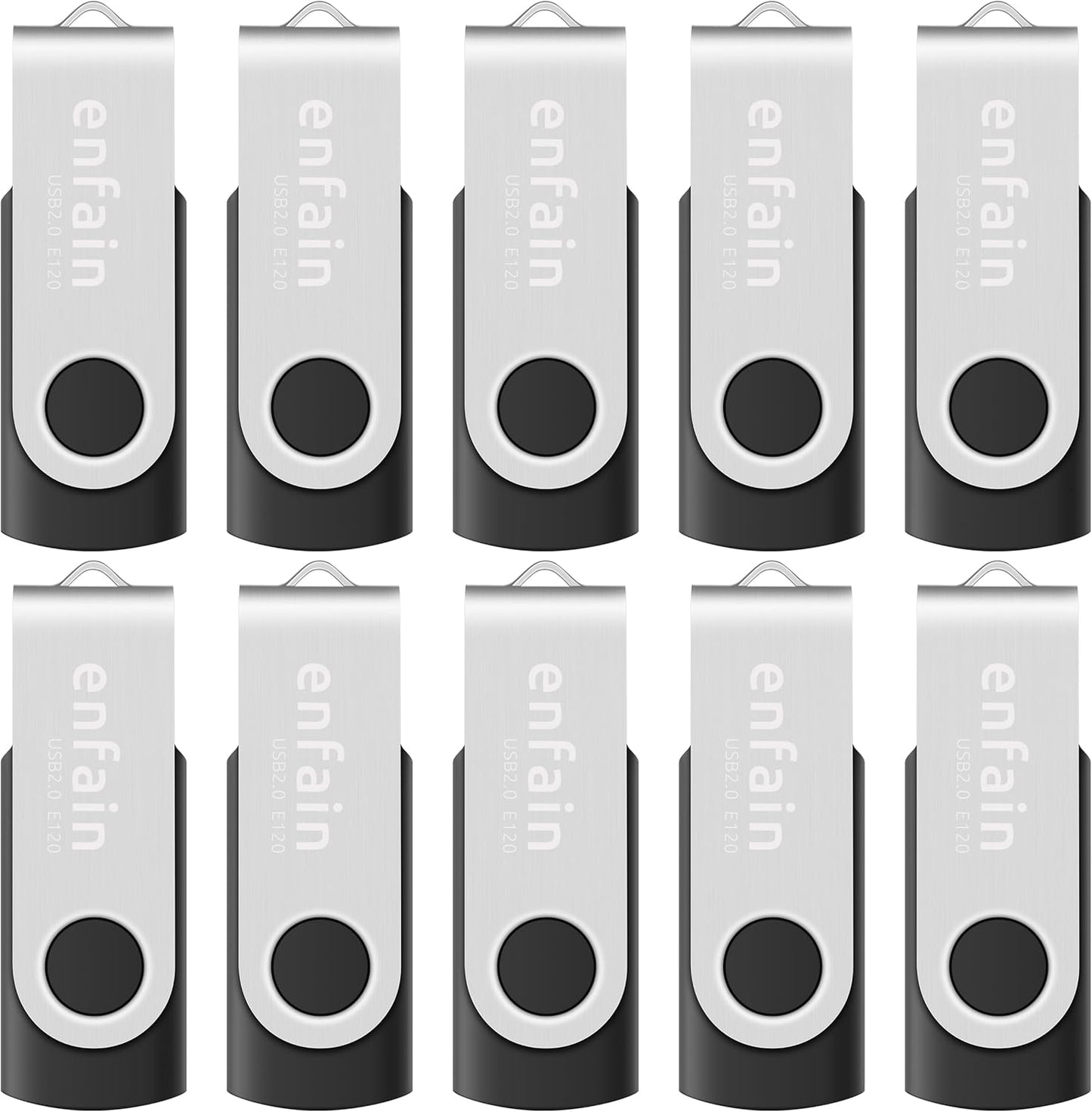 10-Pack 128GB USB 3.0 Flash Drives for Business & School Use