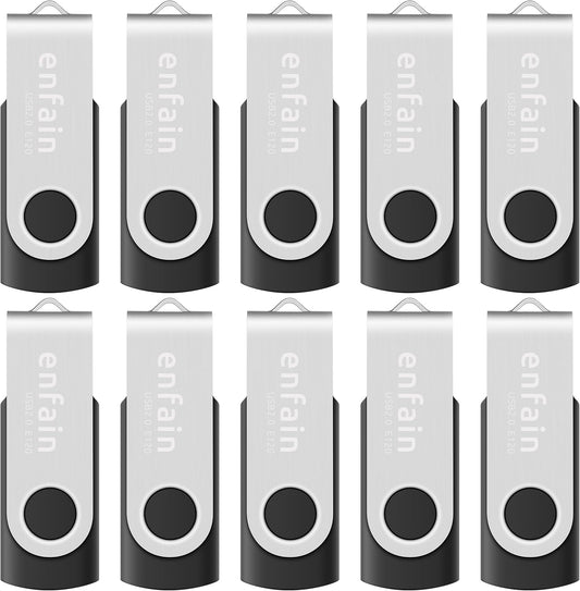 10-Pack 128GB USB 3.0 Flash Drives for Business & School Use