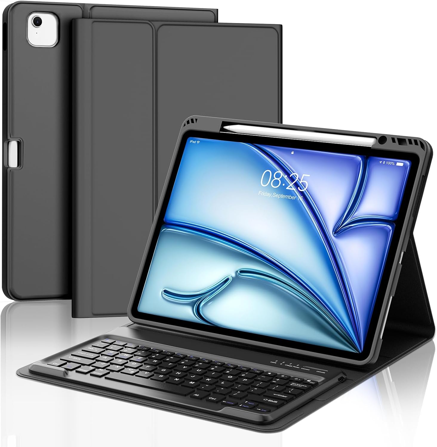 iPad Air 13 inch Case with Detachable Bluetooth Keyboard