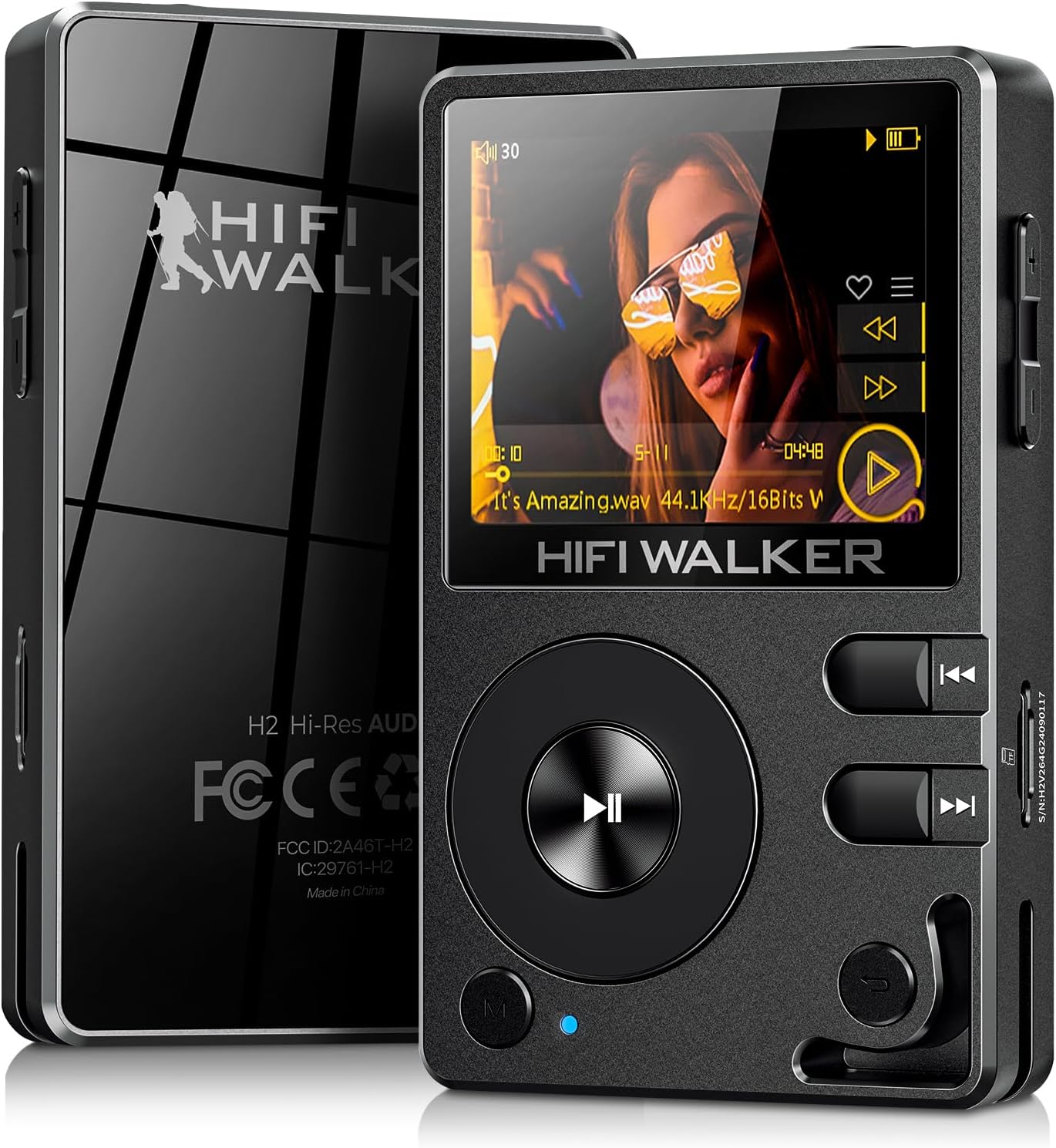 HIFI WALKER H2 MP3 Player: High-Res Bluetooth Audio Experience