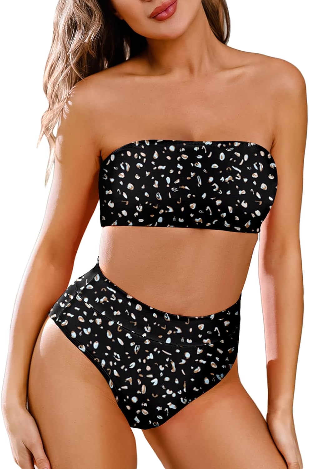 Pink Queen Women's High Waist Cheeky Bikini Set for Summer Fun