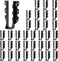 2x8 Joist Hangers 36 Pcs Hurricane Ties for Rafters - Heavy Duty Black
