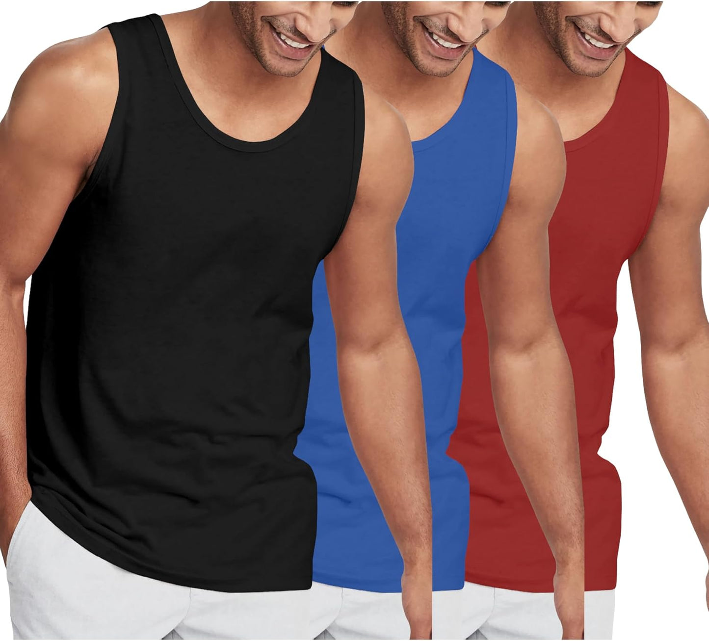 Hat and Beyond Mens Tank Top Soft Performance Gym Shirts
