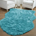 Gorilla Grip Fluffy Faux Fur Sheep Rug 4x6 - Plush Machine Washable
