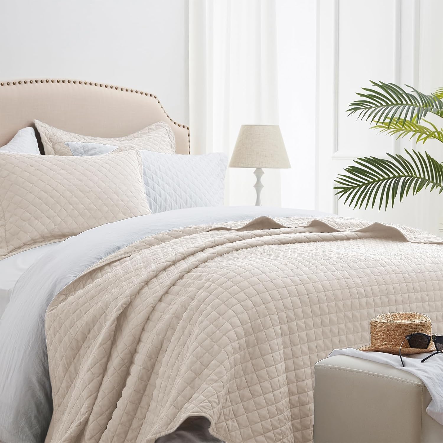 SunStyle Home Queen Quilt Bedding Set for All Seasons Comfort