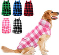 Dog Winter Coat Pink 3XL Reversible Fleece Vest - Warm, Waterproof