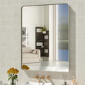 WEER 24x32 in Brushed Nickel Bathroom Mirror - Clean, Durable Design