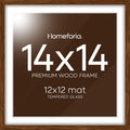 Elegant 14x14 Picture Frame in Dark Oak for Stunning Displays
