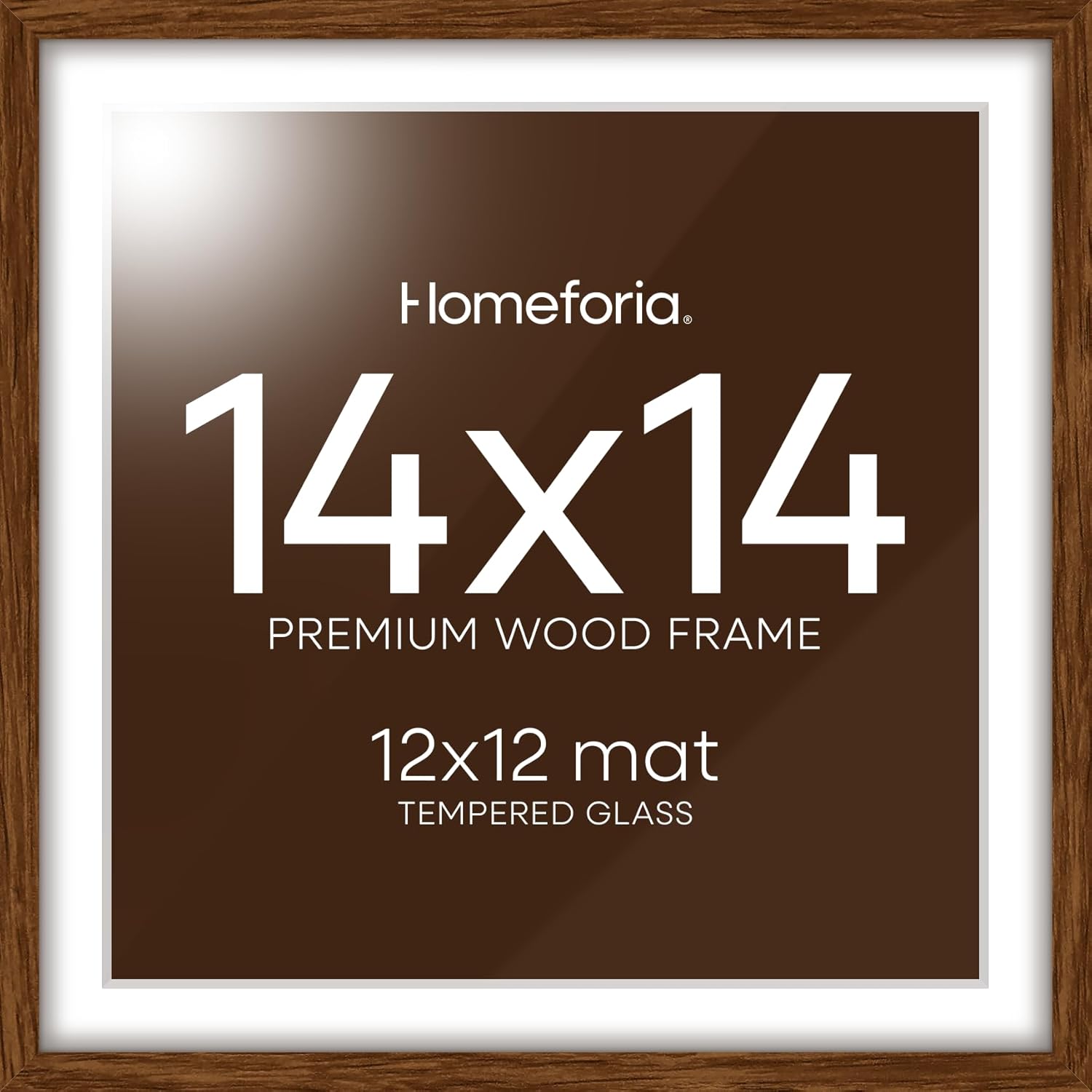 Elegant 14x14 Picture Frame in Dark Oak for Stunning Displays