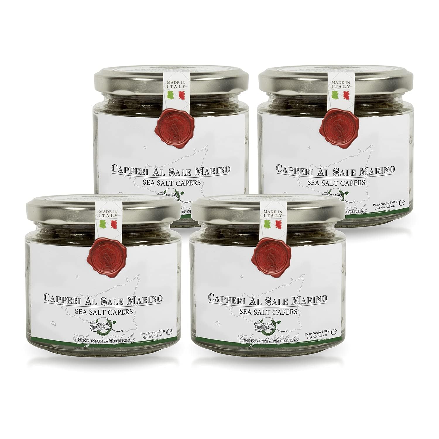 Gourmet Italian Capers in Sea Salt - Non Pareil Flavorful Delights