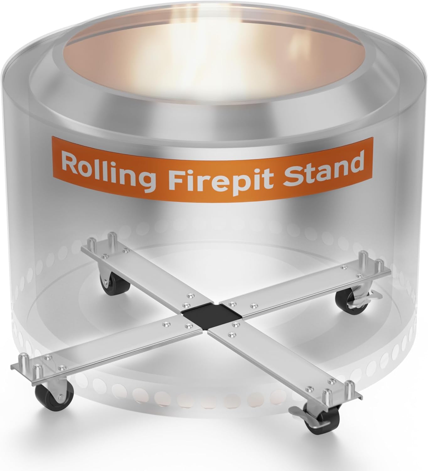 Rolling Solo Stove Bonfire Stand with Wheels for Easy Mobility