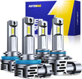 AUTOONE H11 9005 Bulbs Combo: 70,000LM Super Bright Lights