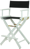 Casual Home 24ft Director's Chair White Frame with Black Canvas