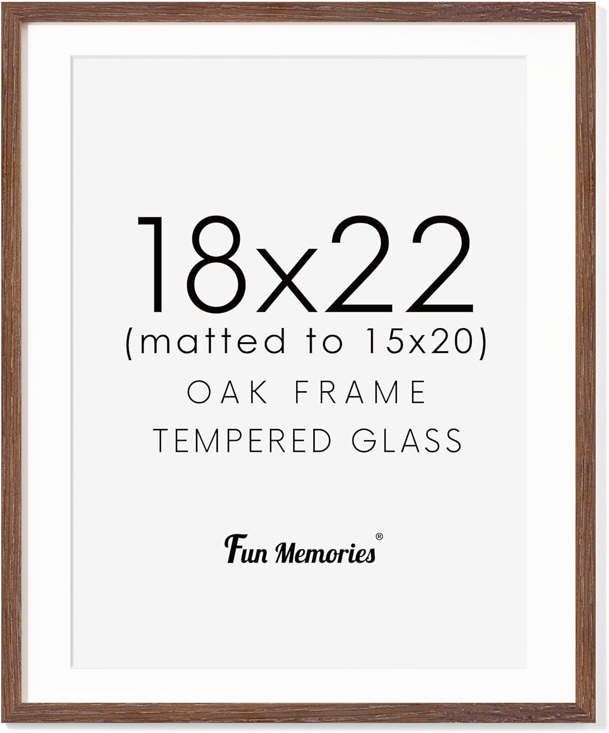 Natural Solid Oak Wood Picture Frame for Home Decor