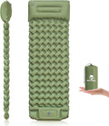 Sleeping Pad for Camping - 4 in Thick Inflatable Mat for Backpacking