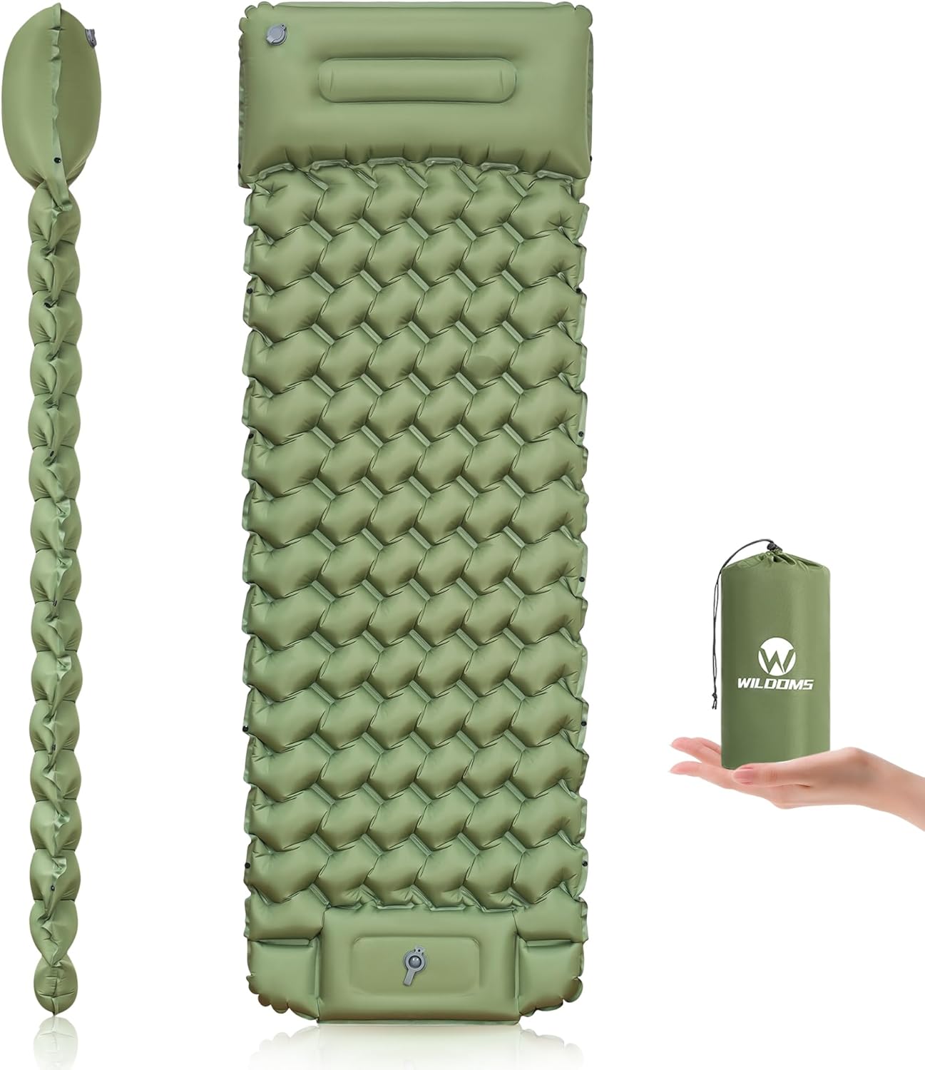 Sleeping Pad for Camping - Ultralight Inflatable Mat with Pump