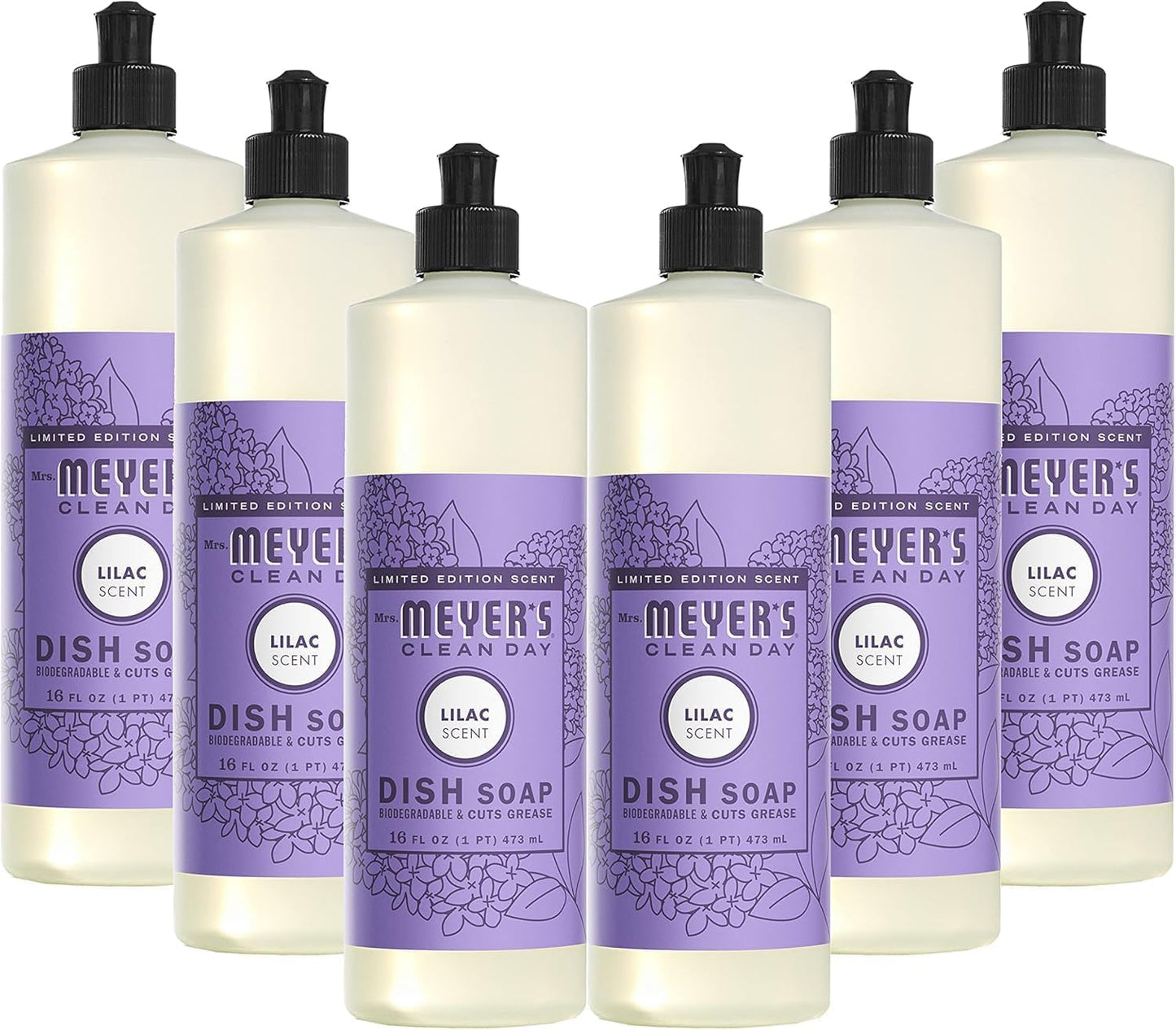 Mrs. Meyer's Clean Day Lilac Liquid Dish Soap - 16 fl. oz Pack