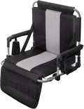 GREEN PARTY Stadium Seat for Bleachers - Portable Folding Chair Seats