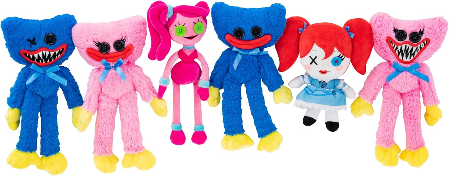 Poppy Playtime Plush Toy Set of 6 for Kids Fun and Scary
