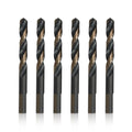 7/16 in High Speed Steel Black & Gold Split Point Drill Bit - Pack