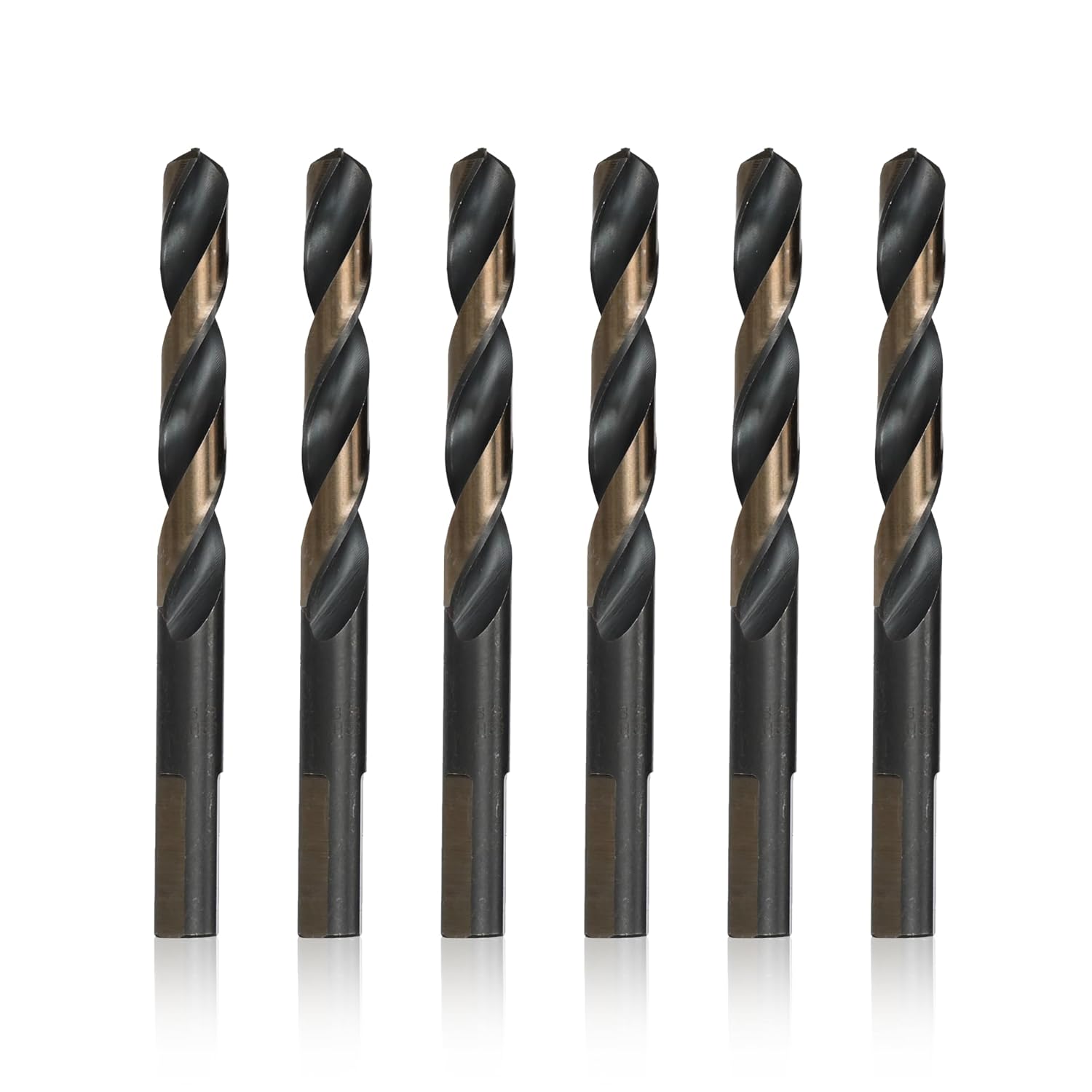 Drill America 7/16 High Speed Steel Black & Gold Drill Bit Set
