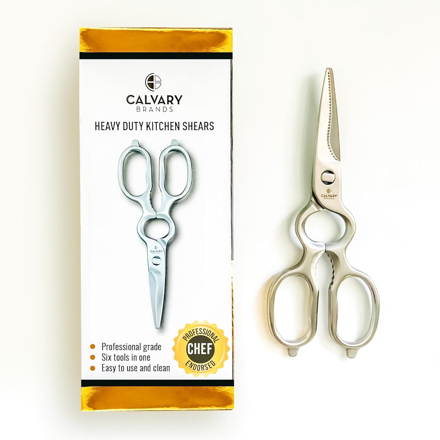 Heavy Duty Kitchen Scissors for Food | Professional Chef Approved