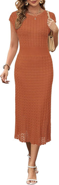 Newshows Women Fall Sweater Dresses for Modest Business Casual