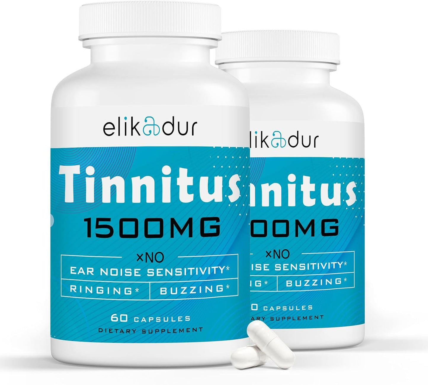 1500 MG Tinnitus Supplement for Ringing Ears Relief