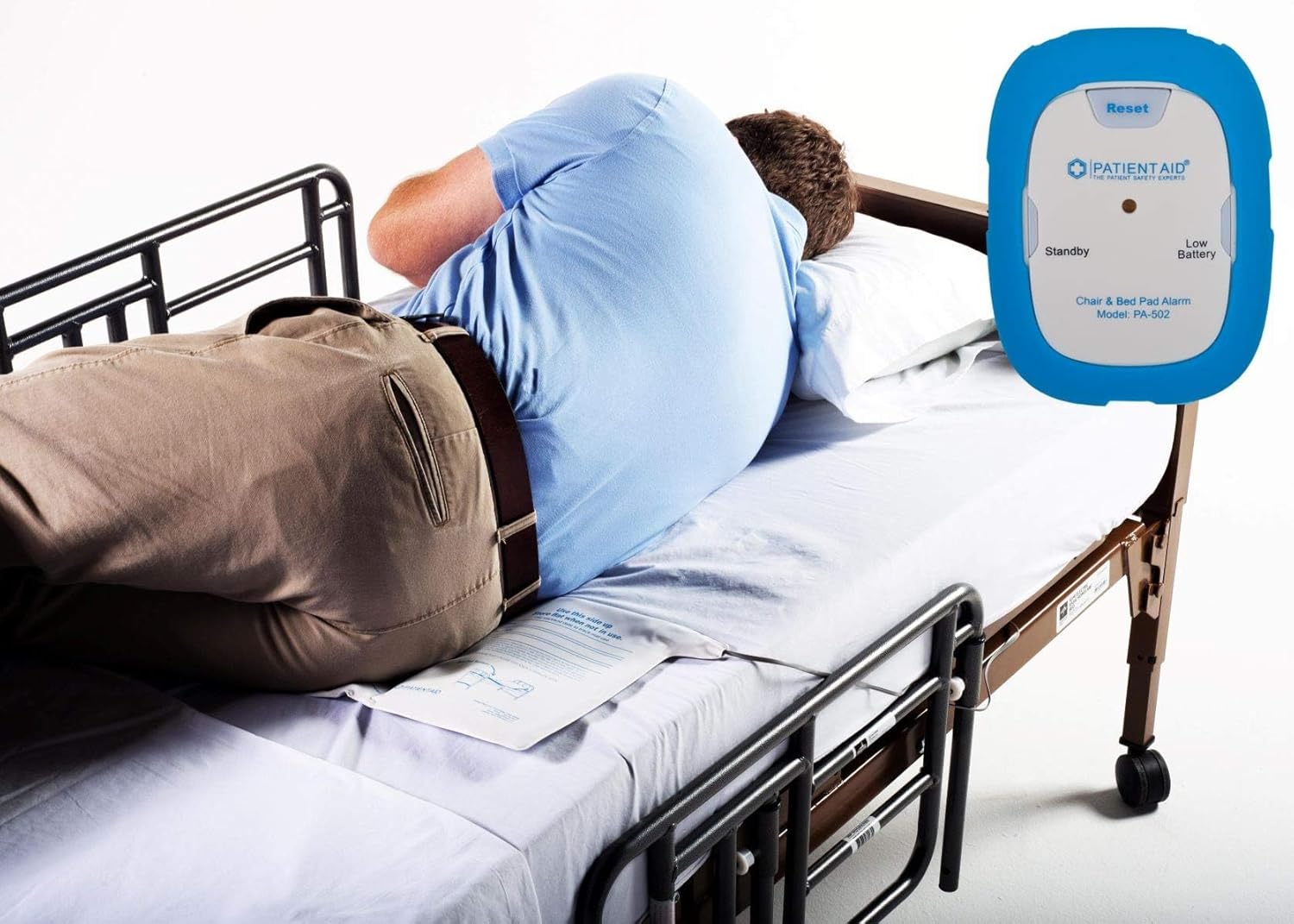 Patient Aid Bed Alarm with Motion Sensor Pad for Elderly Care
