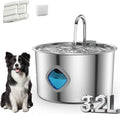 Selene Doggy Fountain 108 fl oz Stainless Steel - Quiet, Filtered