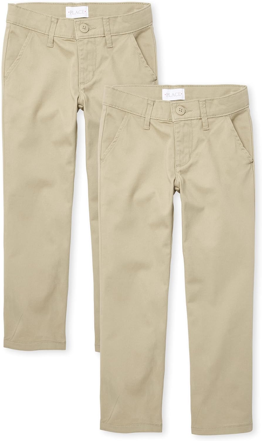 Stretch Bootcut Chino Pants 2-Pack for Kids - Versatile Style