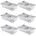 Mifoci Stainless Steel Steam Table Pan with Lid for Catering