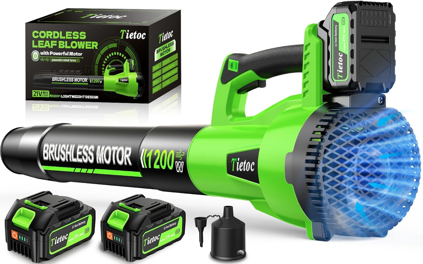 Powerful Cordless Leaf Blower for Garden and Lawn Care