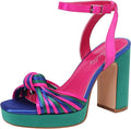 sun gurg Women's Open Toe Sandals Ankle Strap Platform Chunky Heels