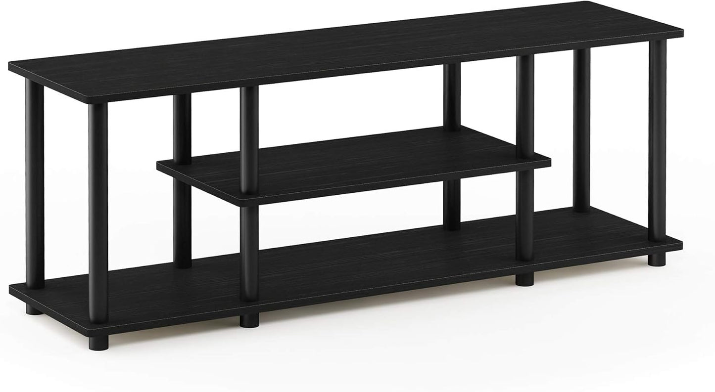 Furinno 3-Tier TV Stand- Easy Assembly, Fits 50 TV, Walnut