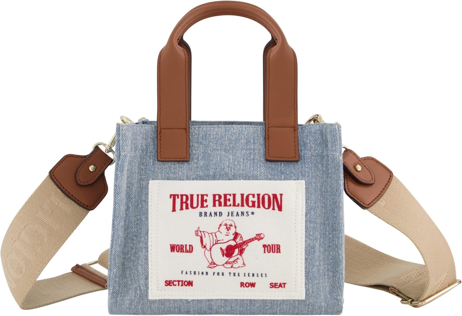 True Religion Tote Bag for Women: Stylish Mini Travel Shoulder Bag