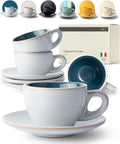 KIVY Cappuccino Cups Set of 4 - Perfect for Latte Art Lovers