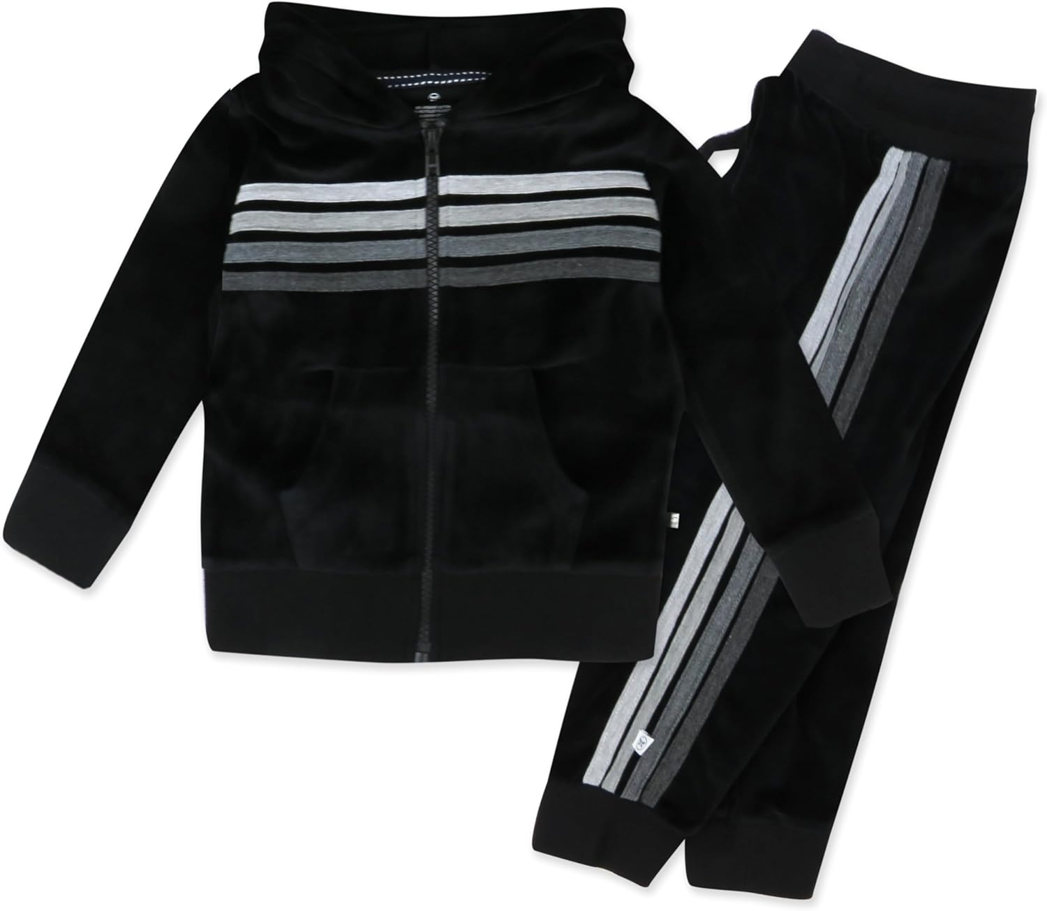 HonestBaby Velour Pullover Hoodie and Jogger Set for Kids