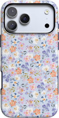 Casely iPhone 17 Pro Case Poppy Meadows - Pastel Floral Protection