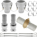 SAFBY 2 in Camlock Adapter Set Type C and E - Safety Whip Stop