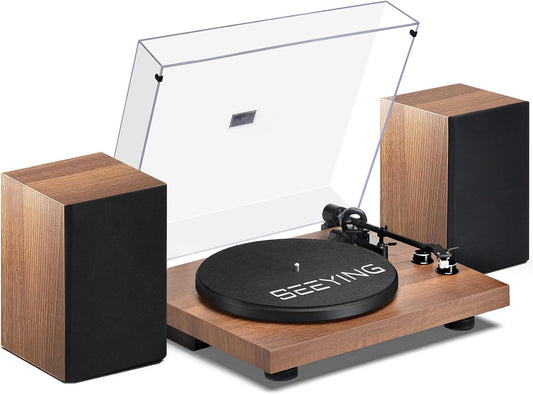 Hi-Fi Vinyl Bluetooth Turntable + 36W Speakers