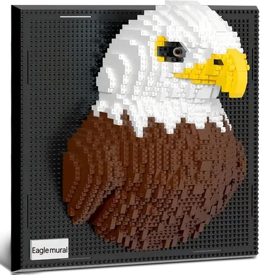 Eagle Bird Animal 3D Wall Art Micro Mini Building Blocks Set