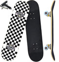 Pro Complete Skateboards for Beginners 31in x 8in - Stable, Smooth