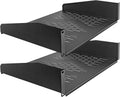 RIVECO 2U 14in Vented Rack Shelves - Durable Server Support